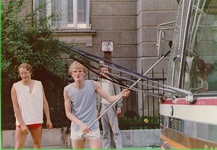 Immer rauf und runter mit der Bürste