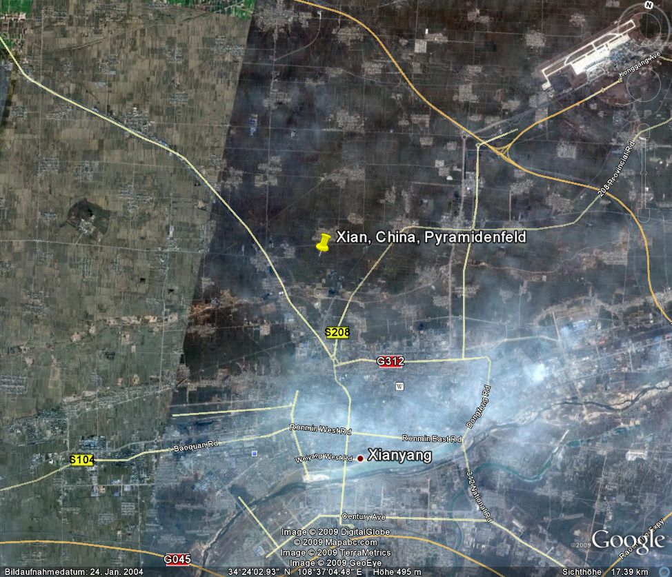 Aufnahme aus größerer Höhe zur besseren Orientierung